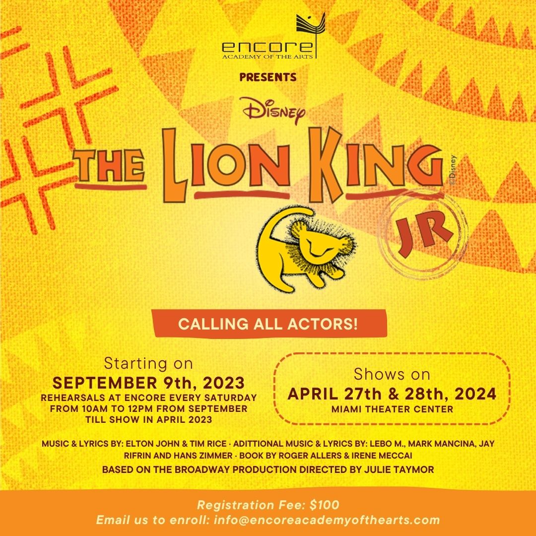 Lion King Jr. Musical Theater