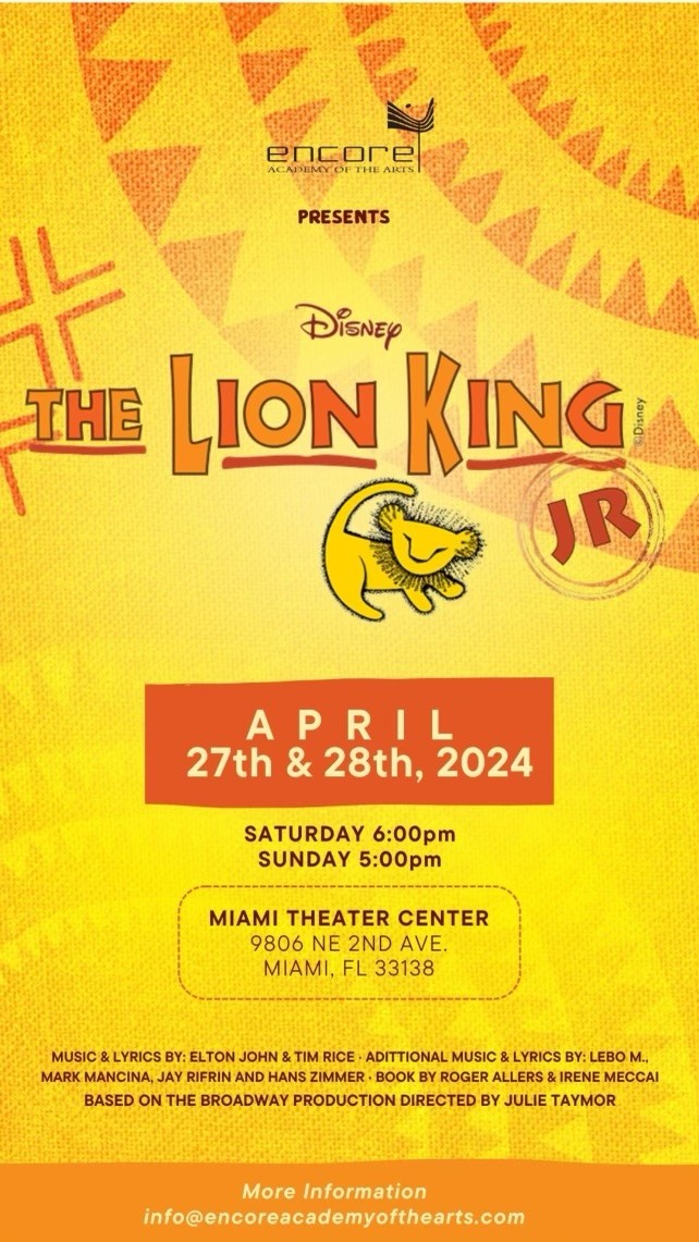 Lion King Jr. Musical Theater